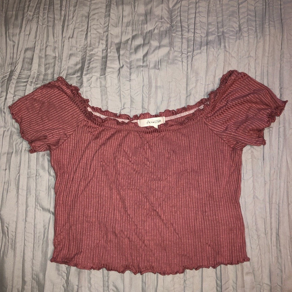 Off the Shoulder Crop Top